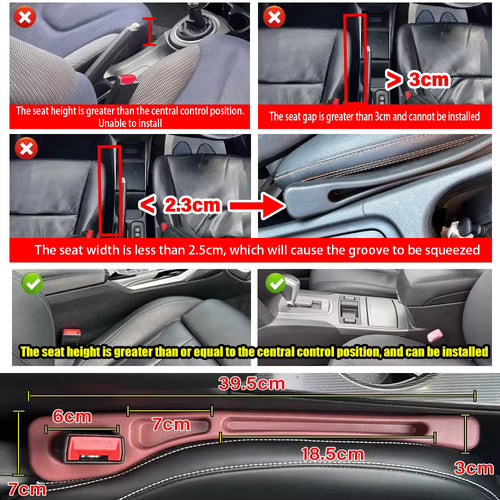 DriveGuard™ Seat Gap Filler – Never Lose Your Phone, Keys, or Focus Again